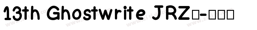 13th Ghostwrite JRZ常字体转换